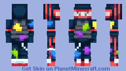 Paintball player hit - redo (hive style) (: Minecraft Skin