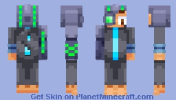 BTD6 - Perma Charge (Boomerang Monkey) Minecraft Skin