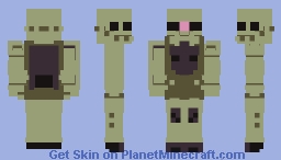 Zaku II (Cel-shaded) Minecraft Skin