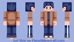Man in Brown Jacket Hive Style Minecraft Skin