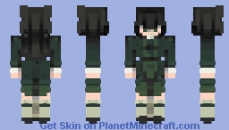 Green Academia Minecraft Skin