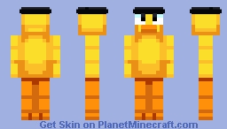 A duck with a fedora (hive style) (: Minecraft Skin