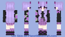 Use To Be In Marketplace || Lady In Purple Outfit 💜 Minecraft Skin