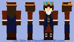 Elizabeth Morrison (Steampunker) Autumn Attire (Goggles Off) Minecraft Skin