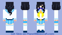 IRL Kim's SM School Uniform (Ponytail, 3px) Minecraft Skin