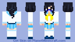 IRL Kim's SM School Uniform (Ponytail, 4px) Minecraft Skin