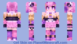 ironmouse 8th anniversary Minecraft Skin