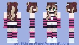 Scene Rave Girl Minecraft Skin