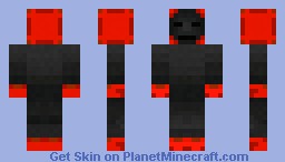 Red and Black Mercenary Minecraft Skin