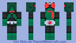 Kamen Rider 1 (Sakurajima) Minecraft Skin