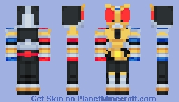 Kamen Rider Agito Trinity Form Minecraft Skin