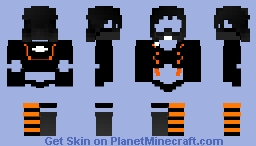 Costume with a mask for a girl Minecraft Skin