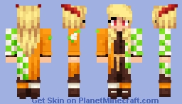 Japanese Kitsune Like JustDash (idk how to call the theme) Minecraft Skin