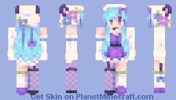 . violet sky . fs Minecraft Skin