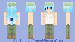 Aqua Construction Minecraft Skin
