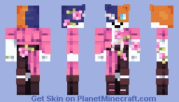 KubaBabilon ITG x JassiBug's Birthday | Fuchsia Flamingos Minecraft Skin