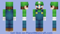 Luigi | Super Mario Minecraft Skin