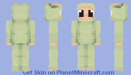 Green Labubu Minecraft Skin