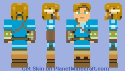Legend of Zelda: Breath of the Wild - Link Minecraft Skin