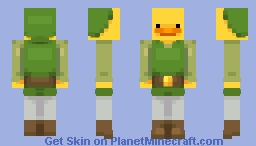 Duck became Link (The Legend of Zelda) Minecraft Skin