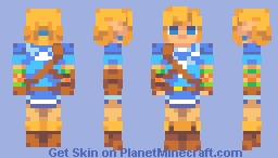 Link BOTW Minecraft Skin