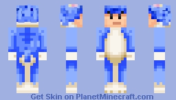 Blue Giga Cat Toad Minecraft Skin