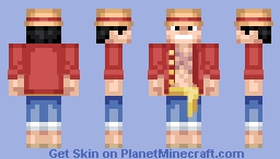 Monkey D. Luffy Minecraft Skin