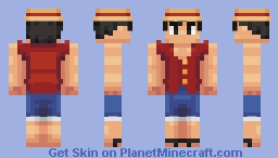 One Piece - Monkey D. Luffy Minecraft Skin