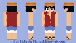 One Piece - Luffy First Design Minecraft Skin