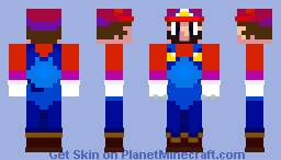 Super Mario V2 Minecraft Skin