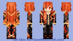 Mavuika from Genshin Impact Minecraft Skin