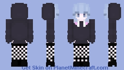 Hatsune Miku Hoodie Rabbit Hole Minecraft Skin
