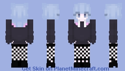 Hatsune Miku Hoodie Off Rabbit Hole Minecraft Skin