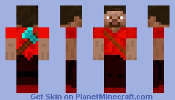 Steve- Red Minecraft Skin