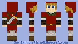 Fire Temple Link Minecraft Skin