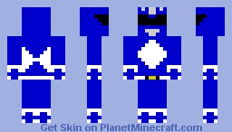 Blue Power Ranger Minecraft Skin