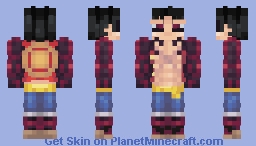 Monkey D. Luffy Gear 4 Minecraft Skin