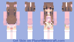 Pink Cardigan Minecraft Skin