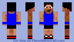 Boy in Blue Tank Minecraft Skin