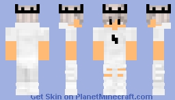 white n black king Minecraft Skin