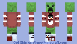 Snowy Christmas Fit - Creeper F Minecraft Skin