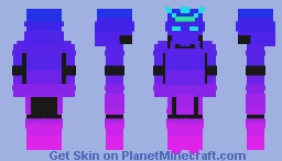 Neon Samurai Minecraft Skin