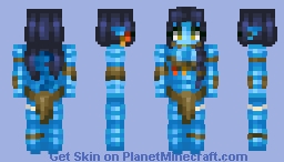 Neytiri / Avatar ( the blue people one lol ) Minecraft Skin