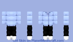 OB - Light Blue Puffy Coat w/ Black Jeans Minecraft Skin