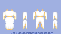 OB - White & Gold Dress Minecraft Skin