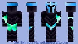 Obsidian Knight (With Diamonds) Minecraft Skin