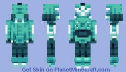 Prismarine Armor Set Minecraft Skin