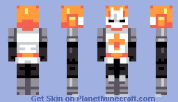 Orange Knight | Castle Crashers Minecraft Skin