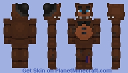 Withered Freddy - Five Nights At Freddy's 2 Minecraft Skin