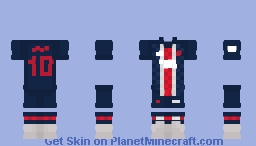 París Saint-Germain Home Kit 2025/26 (By ChuyXD) Minecraft Skin
